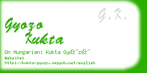 gyozo kukta business card